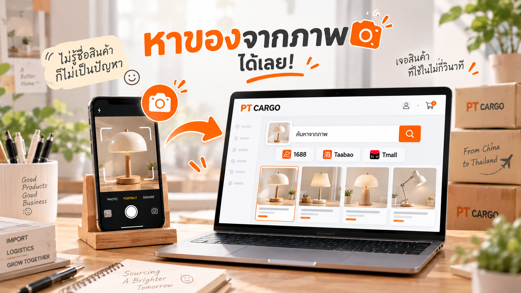หน้าจอค้นหาสินค้าด้วยรูปภาพ