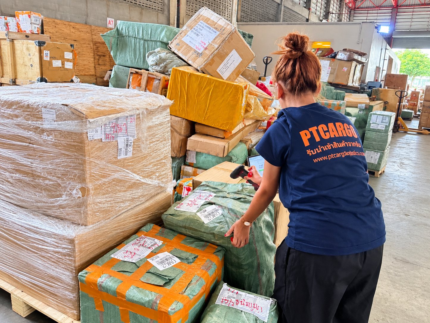 เช็คจำนวนสินค้าโกดังไทย ptcargo