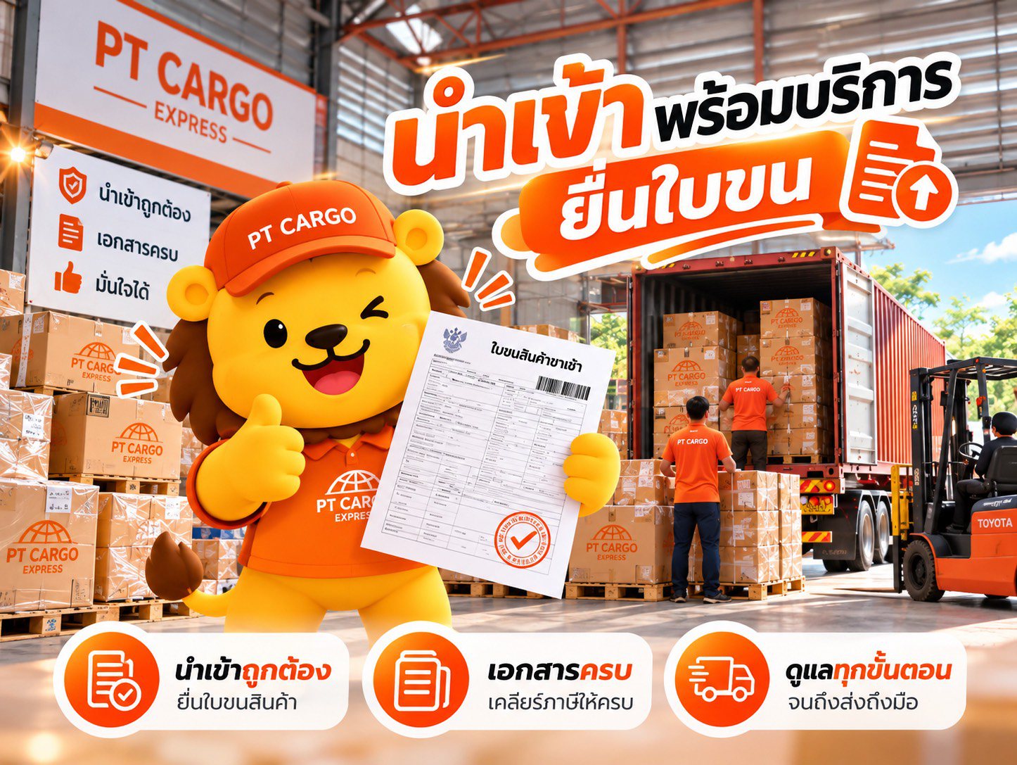 บริการนำเข้าสินค้าจากจีนแบบมีใบขน