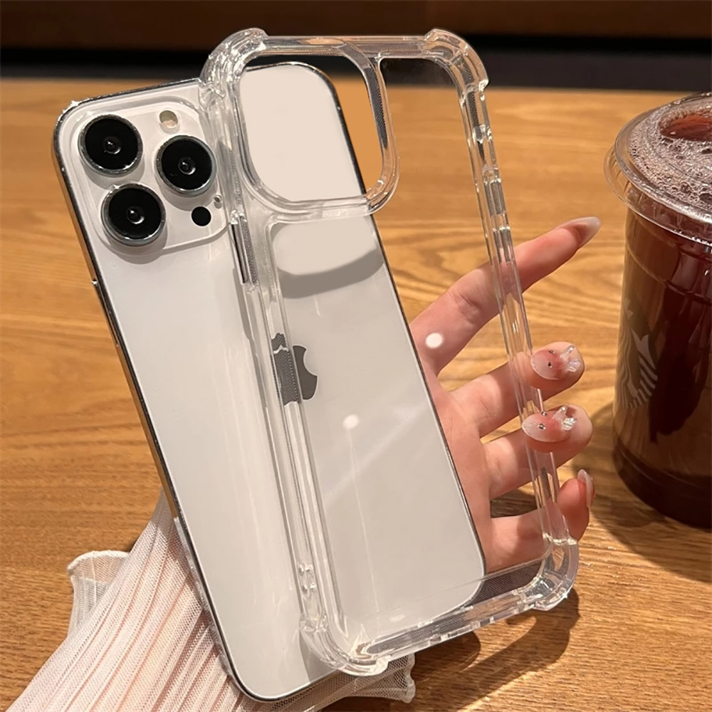 ⚡ พร้อมส่ง ⚡ เคสโทรศัพท์อะคริลิกแข็งใสกันกระแทก iPhone 11 14 1