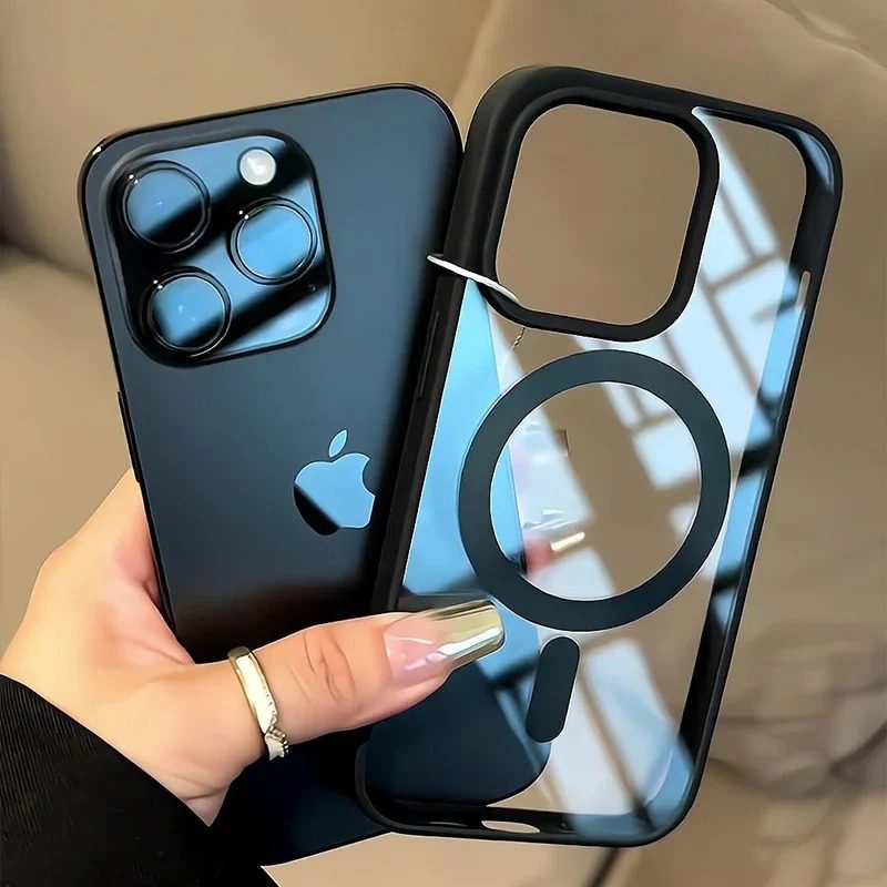 เคสโทรศัพท์ชาร์จไร้สายแบบแม่เหล็ก For iPhone 13 14 11 12 15 17