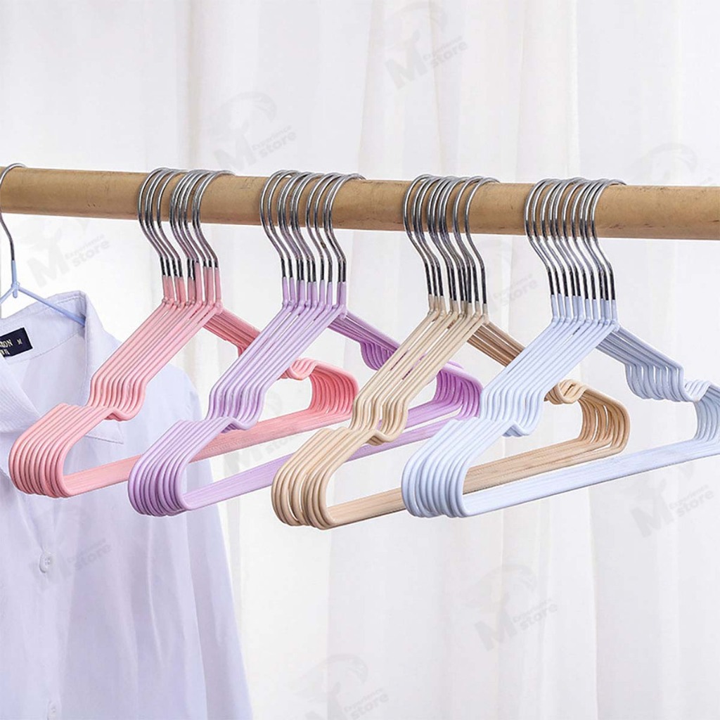 [โปรเด็ด!! ไม้แขวนเสื้อ] ไม้แขวนเสื้อ ไม้แขวนสแตนเลส เคลือบซีล