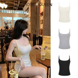 เสื้อชั้นใน แฟชั่น MosesQueen สายรัดไหล่รัดรูปเซ็กซี่ ปรับได้ มาใหม่สำหรับฤดูร้อนปี 2025 เสื้อสตรีพร้อมแผ่นรองหน้าอก เสื้อผ้าผู้หญิงเซ็กซี่ #63119