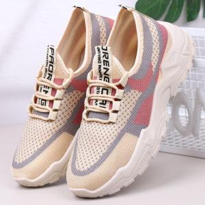 พร้อมส่ง🚚รองเท้าผ้าใบผู้หญิง sneaker พื้นหนา5ซม. เสริมสูง ลายอุ้งเท้าแมว น่ารักแฟชั่น กีฬาลำลอง ยืดหยุ่นB-P1