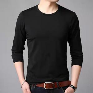 เสื้อยืดแขนยาวผู้ชายเสื้อยืดคอกลมผู้ชายเสื้อกันหนาวพร้อมส่ง